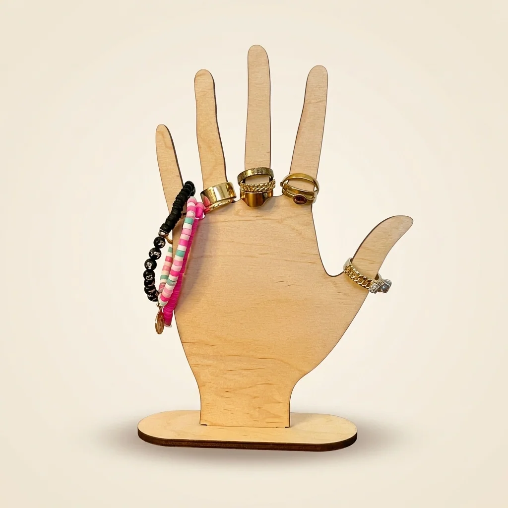 Soporte porta-joyas en forma de mano