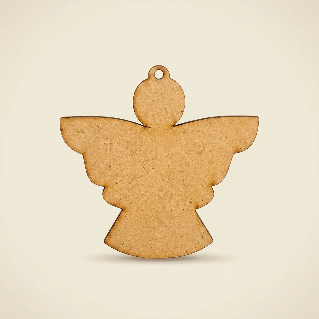 Ornamento navideño ángel sin pintar