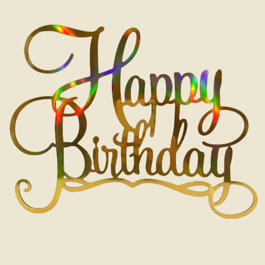 Letrero Decorativo "Happy Birthday"